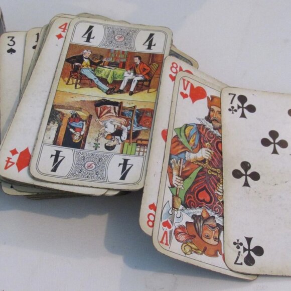 Vtg French Jeu de Tarots Super Luxe 78 Cartes Platnik 1995 with Official Guide - Picture 5 of 10